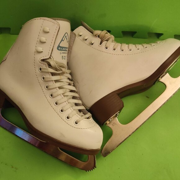 GLACIER 520 GIRL'S SIZE 2.5 FIGURE SKATES ICE SKATES - Picture 2 of 8